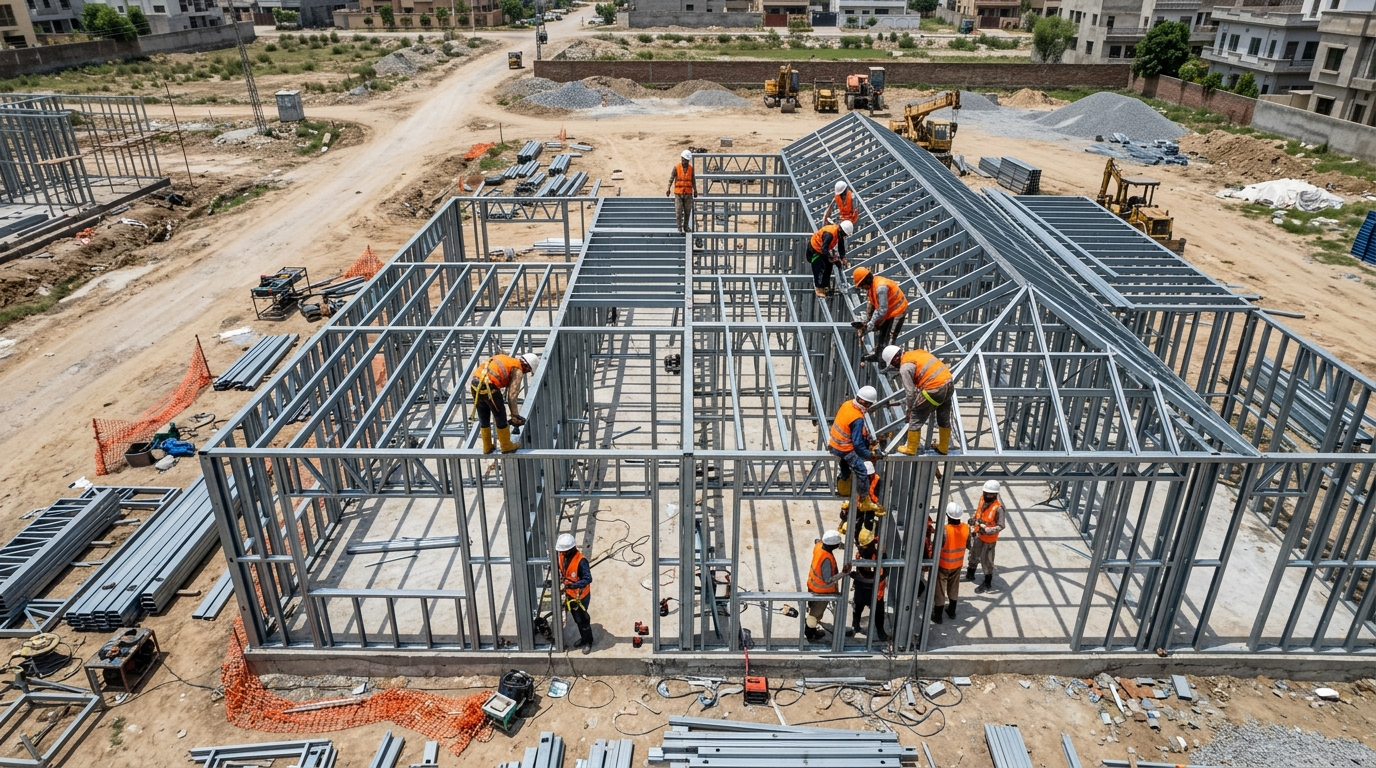 Light Gauge Steel Construction in Pakistan: Contractor’s Guide