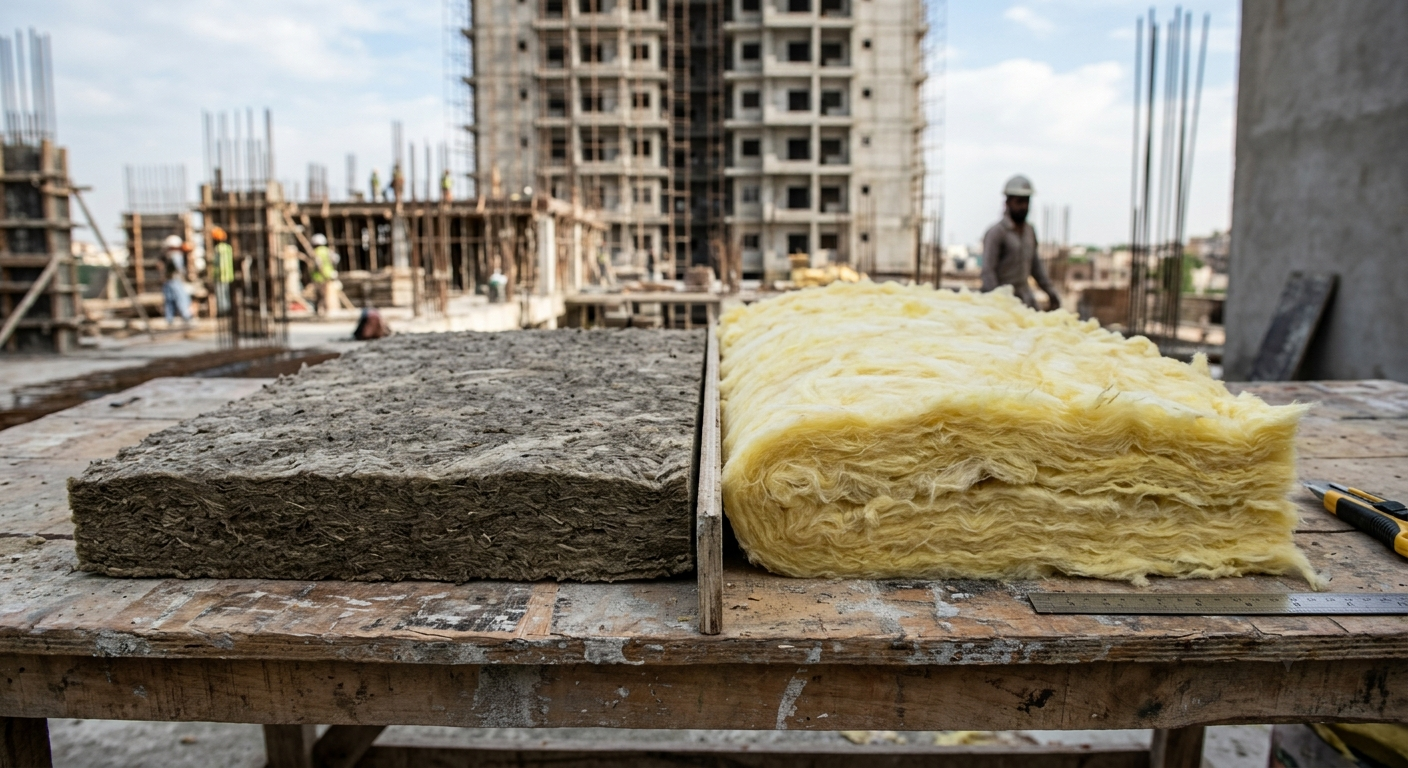 Which Insulation Suits Pakistani Buildings: Rockwool or Glass Wool?